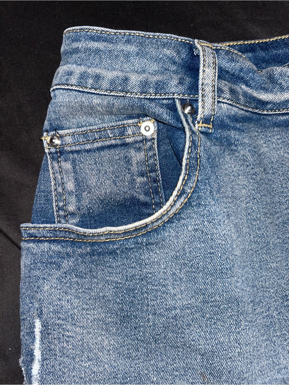 Women’s Denim Shorts with Star Back Detail - Picture 5 of 6